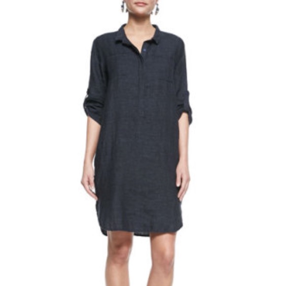 eileen fisher organic linen dress